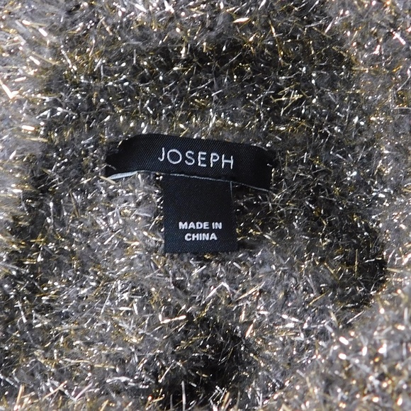 Joseph Metallic Lurex Knit Matching Set | High Neck Sweater & Flare Pants - Picture 2 of 7